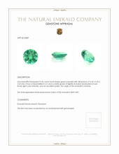 0.56 Ct. Emerald from Zambia Appraisal