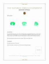 1.59 Ct. Emerald from Colombia Appraisal