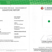 1.98 Ct. Emerald from Colombia Scan Report