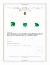 1.46 Ct. Emerald from Colombia Appraisal