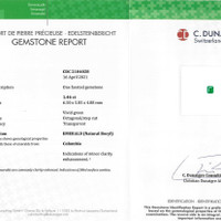 1.46 Ct. Emerald from Colombia Scan Report