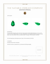1.82 Ct. Emerald from Colombia Appraisal