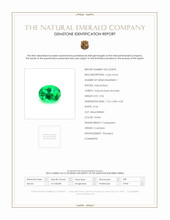 0.96 Ct. Emerald from Colombia Scan Report