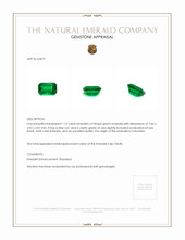 1.12 Ct. Emerald from Colombia Appraisal