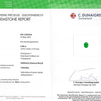 2.98 Ct. Emerald from Colombia Scan Report