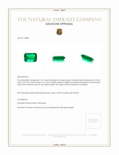 1.69 Ct. Emerald from Colombia Appraisal
