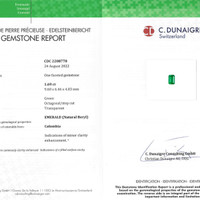 1.69 Ct. Emerald from Colombia Scan Report