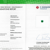3.01 Ct. Emerald from Zambia Scan Report