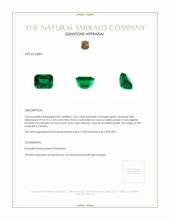 3.32 Ct. Emerald from Zambia Appraisal