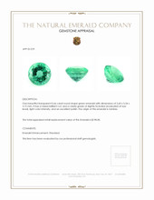 0.66 Ct. Emerald from Zambia Appraisal