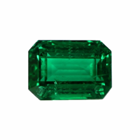 Antique Style Emerald Ring 3.16 Ct., 18K White Gold Combination Stone