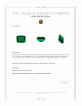 2.96 Ct. Emerald from Zambia Appraisal