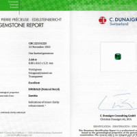 2.68 Ct. Emerald from Zambia Scan Report