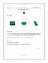 10.01 Ct. Emerald from Zambia Appraisal
