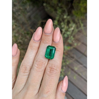 8.66 Ct. Emerald from Zambia Life Style