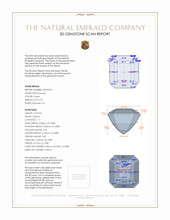 0.70 Ct. Emerald from Colombia 3 D Scan Report