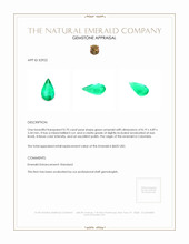 0.70 Ct. Emerald from Colombia Appraisal