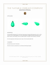 0.70 Ct. Emerald from Colombia Appraisal