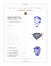 0.82 Ct. Emerald from Colombia 3 D Scan Report