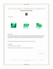 0.85 Ct. Emerald from Colombia Appraisal