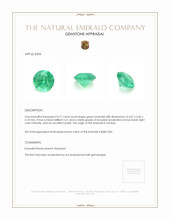 0.77 Ct. Emerald from Zambia Appraisal