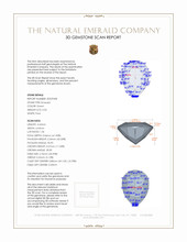 0.50 Ct. Emerald from Colombia 3 D Scan Report