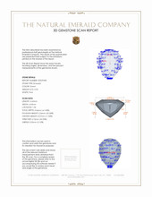 0.50 Ct. Emerald from Colombia 3 D Scan Report
