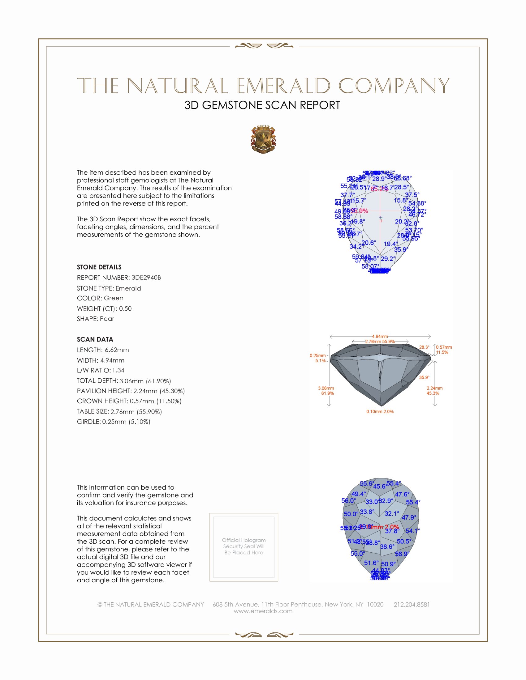 0.50 Ct. Emerald from Colombia