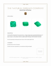 0.54 Ct. Emerald from Colombia Appraisal
