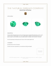 0.55 Ct. Emerald from Colombia Appraisal