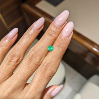 0.55 Ct. Emerald from Colombia Life Style
