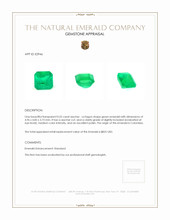 0.55 Ct. Emerald from Colombia Appraisal