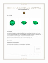 0.58 Ct. Emerald from Colombia Appraisal