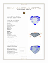 0.65 Ct. Emerald from Colombia 3 D Scan Report
