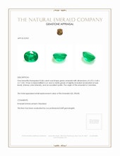 0.86 Ct. 祖母绿 来自 哥伦比亚 Appraisal