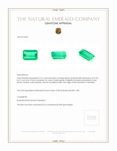 2.41 Ct. Emerald from Colombia Appraisal