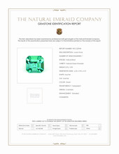 0.90 Ct. Emerald from Colombia Scan Report
