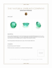 0.77 Ct. Emerald from Zambia Appraisal