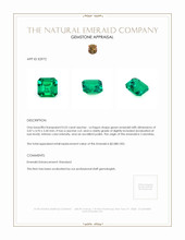 0.52 Ct. Emerald from Colombia Appraisal
