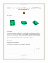 0.60 Ct. Emerald from Colombia Appraisal