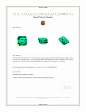 0.76 Ct. Emerald from Colombia Appraisal