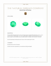 0.97 Ct. Emerald from Colombia Appraisal