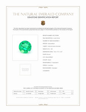 1.08 Ct. Emerald from Colombia Scan Report