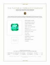 1.16 Ct. Emerald from Colombia Scan Report