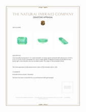 1.57 Ct. Emerald from Brazil Appraisal