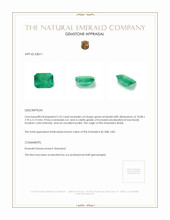 2.52 Ct. Emerald from Brazil Appraisal