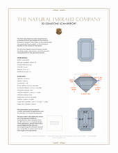 3.11 Ct. Emerald from Brazil 3 D Scan Report