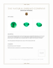 0.36 Ct. Emerald from Colombia Appraisal
