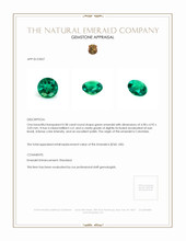 0.38 Ct. Emerald from Colombia Appraisal
