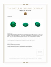 0.88 Ct. Emerald from Colombia Appraisal